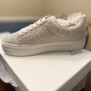 Betsey Johnson bling/Pearl sneakers